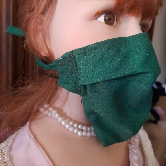 Kid Size Mask w/ Silver & Copper Filters- Green Sp - Picture 2 of 7